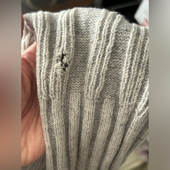 VINCE Wool Cashmere Blend 3-D Waterfall Stripe Knit Flaw Sweater Women Sz Medium - Picture 9 of 9